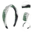 thumbnail image 3 of Unique Bargains 1 Pc Grace Star Pattern Wide Cross Knot Headbands for Women Green Gray, 3 of 6