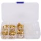 thumbnail image 1 of Cold Pressed Gold Male Female Spade Connector Kit - 135 Pieces, 2.8/4.8/6.3mm, for Secure Electrical Connections, 1 of 5