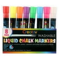 thumbnail image 2 of Creatov Liquid Chalk Washable Markers, 8 Colors, Neon & White, Safe & Easy to Use, Non-Toxic, 2 of 6