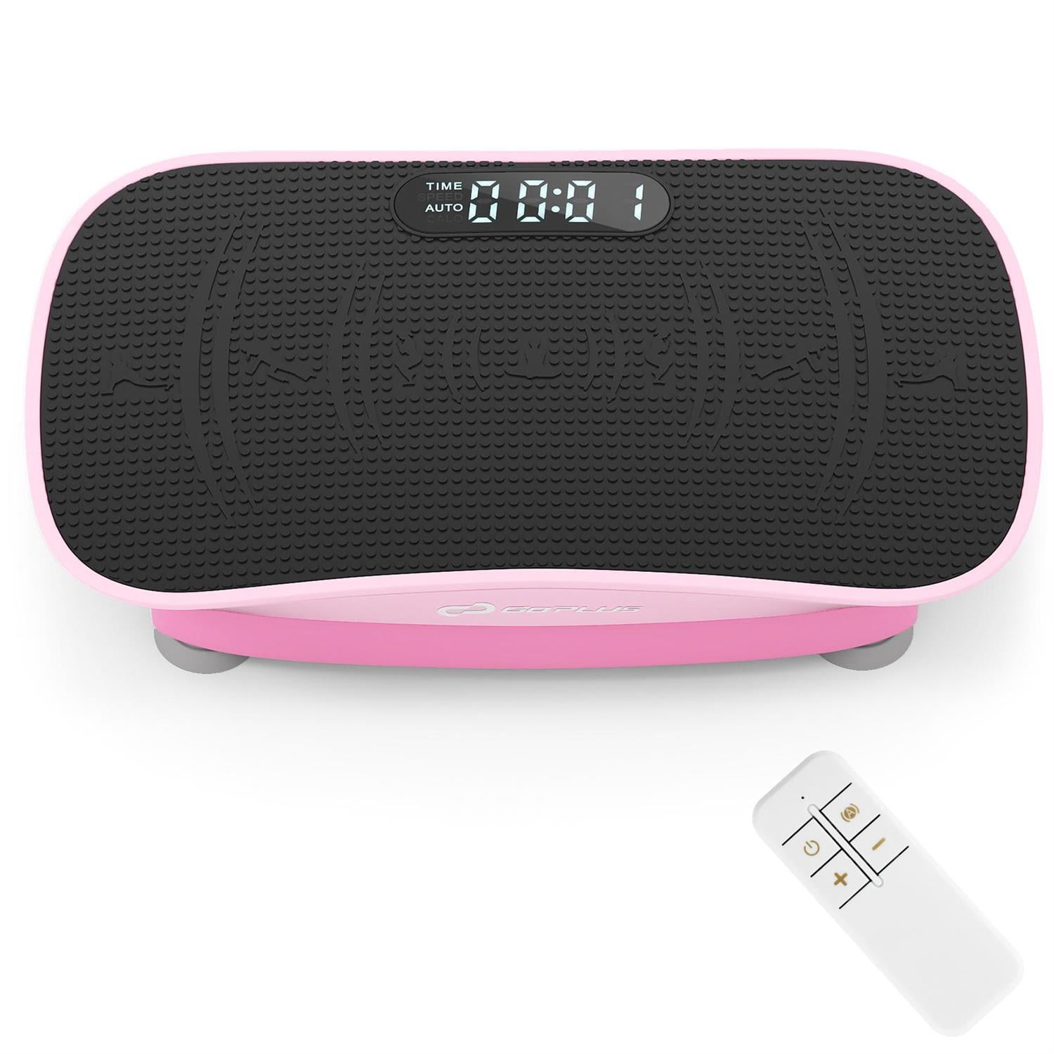 Demifill Home Fitness Vibration Plate Exercise Machine, Full-Body Training, 10 Speed Intensities, Pink