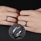 thumbnail image 3 of Anillo de acero inoxidable a la moda ligero portátil corazón presente anillos de dedo resistente Simple impermeable joyería Festival Ropa, zapatos y accesorios Miscelánea 10 Tamaño (Amor Man6) Minnieouse AP014640-24, 3 of 6
