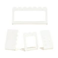 thumbnail image 3 of yuksok Acrylic Jewelry Towers Portable Sturdy Retail Earring Rings Organizer Holder white 4pcs, 3 of 7