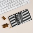 thumbnail image 6 of Optical Zebra Illusion Wallet Women, Leather Bifold Multi Card Wallet, Women's Wallets, Long Purse, 6 of 7
