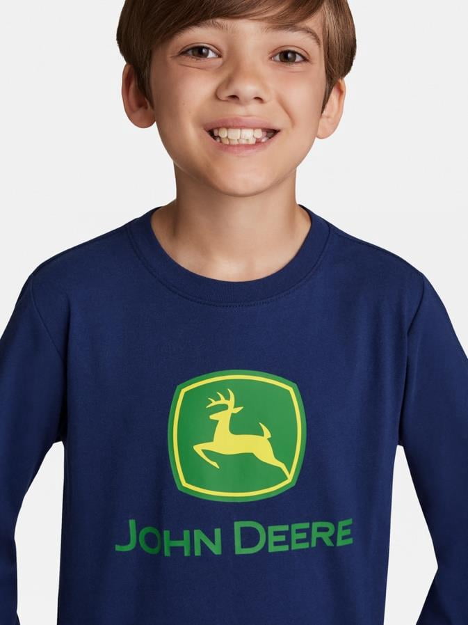 John Deere Boy's Long Sleeve Graphic T-Shirt, Sizes 4 - 18