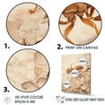 thumbnail image 4 of Designart "Beige Collage Of Minimalist Ant I" Animals Ant Picture Framed Canvas Prints, 4 of 5