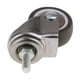 thumbnail image 4 of Ruedas giratorias de goma resistentes para carritos, muebles, camas, ruedas industriales 1.25 pulgadas, 4 of 7