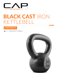 thumbnail image 2 of Kettlebell CAP Barbell de hierro fundido negro de 4,5 kg, 2 of 8