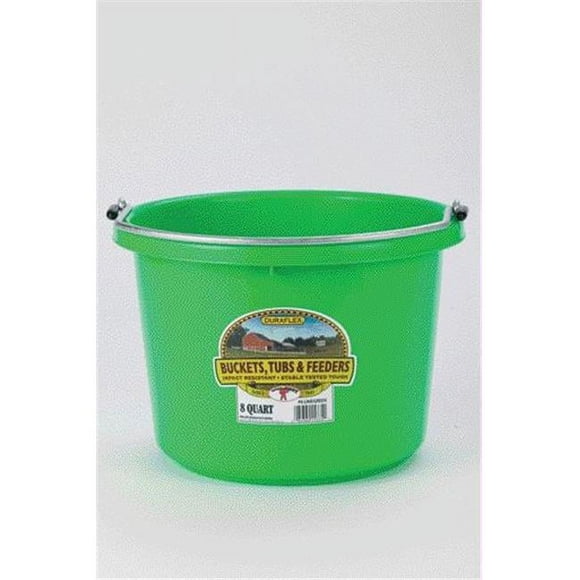 Miller Mfg Co Inc Seau en Plastique - Vert Lime 8 Quart - P8Vert Lime