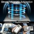 thumbnail image 4 of JETech Magnetic Case for iPhone 16 Pro 6.3-Inch Compatible with MagSafe, Shockproof Phone Bumper Cover, Anti-Scratch Clear Back (Natural Titanium), 4 of 6