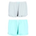 thumbnail image 1 of PJ Couture  Solid and Striped Ruffle Pajama Shorts (2 Pack) (Women), 1 of 4