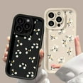 thumbnail image 3 of Floral Flower Soft Matte Shockproof Case for iPhone Compatible with iPhone 14 Plus, Brown, 3 of 6