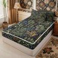 thumbnail image 3 of Manfei Rustic Wildflower Zipper Queen Comforter Set with Fitted Sheet and 2 Pillowcases,Cottagecore Blossom Zipper Bedding Set,Reversible, 3 of 7