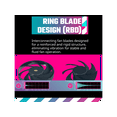 thumbnail image 2 of Cooler Master Mobius 120 OC High Performance Interconnecting Ring Blade Fan, PWM Fan Speed Cable Toggle, Metal Motor Hub, Double Ball Bearing  for PC Case, Liquid and Air Cooler (MFZ-M2NN-32NPK-R1), 2 of 5