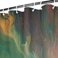 thumbnail image 3 of Colorful Swirl Tie Dye Pattern Shower Curtain 72"x84" ,Bathroom Decorative Shower Curtains Set with 12 Hooks,Modern Waterproof Washable Shower Curtain, 3 of 6