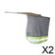 thumbnail image 1 of 2x Sombrero Duro Parasol Protector Para El Cuello Protector Para El Sol Gris, 1 of 8