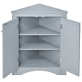 thumbnail image 6 of Accreate Modern Corner Storage Cabinet With Adjustable Shelves 2 Doors Triangle Freestanding Floor Cabinet For Living Room Small Space, 6 of 9