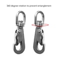 thumbnail image 4 of Asta de bandera 6 uds Clips de bandera de acero inoxidable para asta de bandera cuerda ojo giratorio ganchos de resorte de buceo 55mm para correas de perro llaveros ANGGREK Otros, 4 of 8