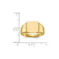 thumbnail image 5 of 14K Yellow Gold Ring Band Signet 11.0x11.5mm Open Back Men's, Size 8, 5 of 5