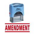 thumbnail image 1 of AMENDMENT Self Inking Rubber Stamp Custom Shiny Office Stationary Stamp, 1 of 1