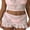 Pink, variant on Women's Lace Mini Skirts Casual Low Waist Solid Color See Through Ruffle Skirts Bikini Coverup Skirts