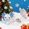 thumbnail image 5 of TANGPOET Blue Axolotl Stud Earrings for Women 925 Sterling Silver Moonstone Animal Jewelry Gifts, 5 of 5