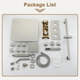 thumbnail image 5 of CASAINC 16" Ceiling Mounted Square Shower System with Wall Mounted Square Shower Head, Handheld Sprayers, and Body Jets, Brushed Nickel, 5 of 9