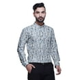 thumbnail image 3 of BESTMAN Chemise à Col Mandarin pour Homme Coupe Régulière Imprimée Kurta Courte pour Homme, 3 of 6