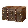thumbnail image 3 of Baúl de madera para guardar joyas, organizador de regalos, rectangular, con tapa S, 3 of 8