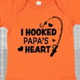 thumbnail image 4 of Inktastic I Hooked Papa's Heart with Fishing Rod Boys or Girls Baby Bodysuit, 4 of 5