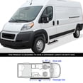 thumbnail image 6 of APS Running Boards 6in Silver Compatible with Ram ProMaster 2014-2025 Full Size Van 136 inches 159 inches Wheelbase 3-Door 304 Stainless Steel (Nerf Bars Side Steps Side Bars), 6 of 6