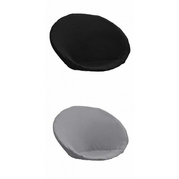 2Pcs Round Saucer Slipcover, Washable Stretch Polyester Removable Anti-Slip Cover, for Living Room, Home, Hotel, Adults