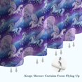 thumbnail image 6 of Purple Cartoon Pegasus Moon Pattern Shower Curtain 72"x72" ,Bathroom Decorative Shower Curtains Set with 12 Hooks,Modern Waterproof Washable Shower Curtain, 6 of 6