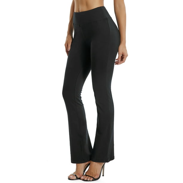 SEASUM - SEASUM Flared Pants For Women Bootcut Yoga Pants Tummy Control High Waist Workout