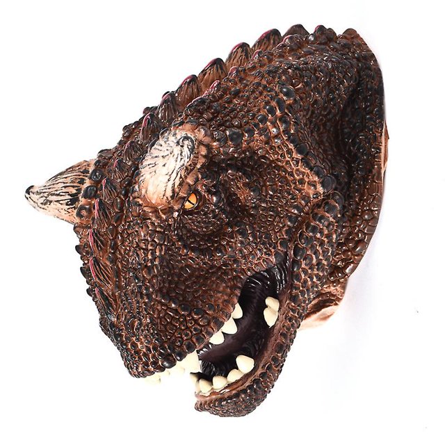Bovidosaurus títeres de mano, guantes de cabeza de animal de goma suave, modelos de simulación para niños & #39;s Juguetes Afortunado Sencillez