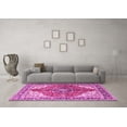 thumbnail image 3 of Ahgly Company Indoor Square Medallion Pink Traditional Area Rugs, 8' Square, 3 of 4