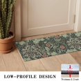 thumbnail image 3 of Bohemian Retro Floral Non-Slip Entryway Door Mat,Boho Indoor Decor Durable Low Plush Door Mat,Washable Welcome Rug for Patio Hallway Home Decor 16x47 Inches, 3 of 7