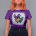 thumbnail image 3 of ALLTB Mardi Gras Tshirt for Women Graphic Crewneck Casual Pullover Tops Fat Tuesday Short Sleeve Tees, 3 of 5