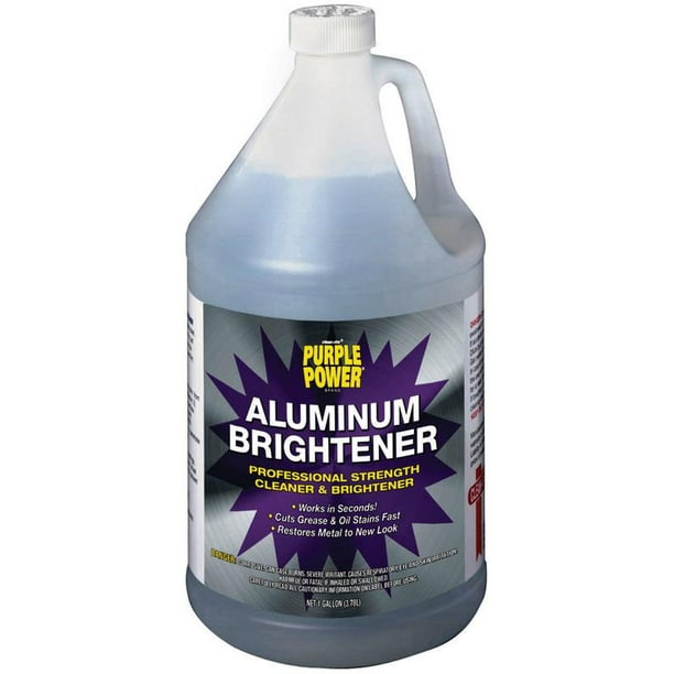 CleanRite Purple Power 4120P Aluminum Brightener, 1 gal, Liquid, Clear