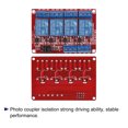thumbnail image 3 of Relé Módulo 4 Canales 12V Alto Bajo Nivel Disparador Módulo Rojo Relé Módulo Placa para DSP, 3 of 5