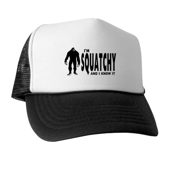 CafePress - I'm Squatchy And I Know It - Adjustable Unisex Printed Trucker Hat with Mesh Back