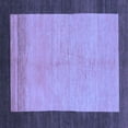 thumbnail image 1 of Ahgly Company Indoor Square Abstract Blue Modern Area Rugs, 8' Square, 1 of 4
