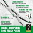 SK 2Piece Double Compound Long Reach Pliers Set, 13Inch Straight Long