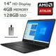 thumbnail image 1 of Laptop HP Pavilion 14'' HD LED USB 4GB RAM 128GB SSD -Negro, 1 of 3