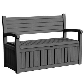 【maho☺︎】 Homestyles Maho Acacia Wood Outdoor Deck Box, Patio Pool Storage