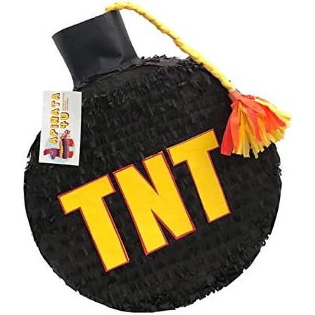 Black TNT Pinata Secret Agent/Spy Theme Pinata Bomb Theme