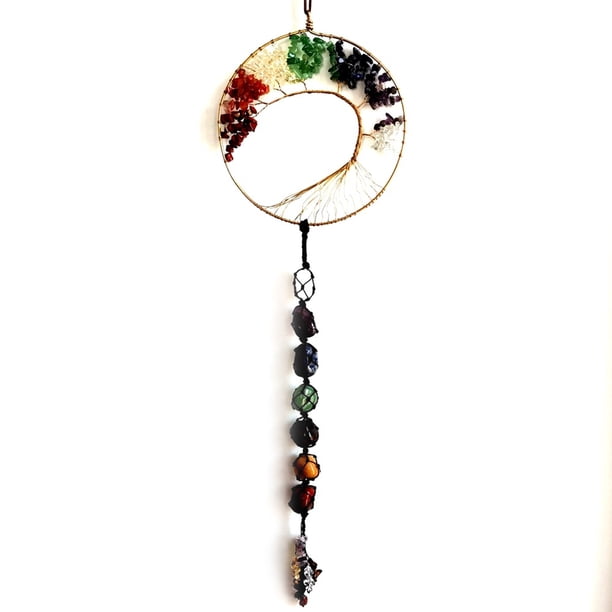 Cristales Piedras Portátil Decoración Colgante DIY Pared Colgantes Películas Montado en la pared Adornos Accesorios Adornos Sala de estar Coche Cable de oro seitruly HA047833-01