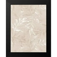 thumbnail image 2 of Design Fabrikken 15x18 Black Modern Framed Museum Art Print Titled - White Leaves 1, 2 of 5