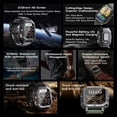 thumbnail image 3 of SKMEI Military Smart Watches for Men (Answer/Make Calls), 2.02'' Fitness Smart Watch for Android and iPhone, Waterproof Fitness Tracker, 100+ Sport Modes，Mens Watch, 3 of 10
