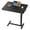 Black, variant on JIOABL Adjustable Overbed Bedside Table With Hidden Wheels for Hospital, White