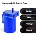 thumbnail image 2 of GFDYREE Baffled Oil Catch Can,Oil Separator Catch Can 300ml Universal Aluminum Blue, 2 of 6